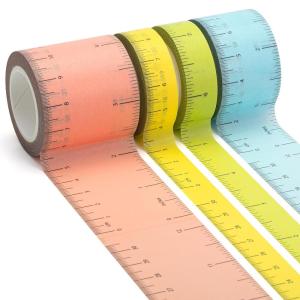 imageMr Pen Ruler Washi Tape Set 4 Pack Assorted Sizes Decorative Tape