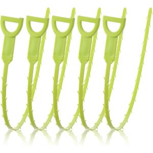 imageMr Pen Snake Drain Cleaner  5 Pack 20quot Sink ampamp Shower Drain Hair ampamp Clog Remover