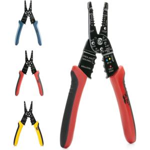 imageMr Pen Wire Stripper 8 inch Wire Cutter Wire Stripper Crimper Wire Stripping Tool Cable Stripper Wiring Tools Wire Crimping ToolRed