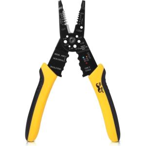 imageMr Pen Wire Stripper 8 inch Wire Cutter Wire Stripper Crimper Wire Stripping Tool Cable Stripper Wiring Tools Wire Crimping ToolYellow