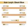 imageMr Pen Architectural Scale Ruler 12 Inch 2 Pack Wooden Architecture Ruler Scale Ruler for Blueprints Architect Ruler Imperial Scale Drafting Ruler Architect Ruler for Scale Drawing
