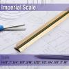 imageMr Pen Architectural Scale Ruler 12 inch Gold Aluminum Scale Ruler for Blueprints