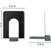 imageMr Pen Book Ends Black 4 Pack Heavy Duty Metal Bookends for Shelves Book Holders for Shelves Book Stoppers Book Holders Book Ends for Office Metal Bookends Book Ends to Hold Books