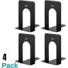 imageMr Pen Book Ends Black 4 Pack Heavy Duty Metal Bookends for Shelves Book Holders for Shelves Book Stoppers Book Holders Book Ends for Office Metal Bookends Book Ends to Hold Books