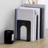 imageMr Pen Book Ends Black 4 Pack Heavy Duty Metal Bookends for Shelves Book Holders for Shelves Book Stoppers Book Holders Book Ends for Office Metal Bookends Book Ends to Hold Books