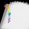 imageMr Pen Clear Sheet Protectors With 8 Tabs 2 Sets Plastic Dividers for 3 Ring Binder Insertable Index Page Divider Multicolor TabsCandy