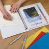 imageMr Pen Clear Sheet Protectors With 8 Tabs 2 Sets Plastic Dividers for 3 Ring Binder Insertable Index Page Divider Multicolor TabsEarthy
