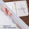 imageMr Pen Clear Sheet Protectors With 8 Tabs 2 Sets Plastic Dividers for 3 Ring Binder Insertable Index Page Divider Multicolor TabsMorandi