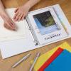 imageMr Pen Clear Sheet Protectors With 8 Tabs 2 Sets Plastic Dividers for 3 Ring Binder Insertable Index Page Divider Multicolor TabsPastel