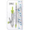 imageMr Pen Geometry Set 7 pcs Compass for Geometry Compass Math Geometry Kit with Storage Box Math Compass Geometry Set for School Protractor and Compass Set Drawing Tools Ruler Set