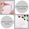imageMr Pen Hand Sewing Needles  50pcs 235quot Large Eye Embroidery NeedlesSilver in Aluminium Storage Tube