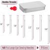 imageMr Pen Hand Sewing Needles  50pcs 235quot Large Eye Embroidery NeedlesSilver in Metal Tin