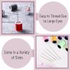 imageMr Pen Hand Sewing Needles  50pcs 235quot Large Eye Embroidery NeedlesSilver in Plastic Storage Tube