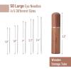 imageMr Pen Hand Sewing Needles  50pcs 235quot Large Eye Embroidery NeedlesSilver in Wooden Storage Tube
