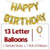 imageMr Pen Happy Birthday Balloons 145 Inch Gold 15 Pcs Happy Birthday Balloons Letters Happy Birthday Balloon Banner Happy Birthday Foil Balloon Happy Birthday Letter Balloons