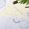 imageMr Pen House Plan Interior Design and Furniture Templates Drafting Tools and Ruler Shapes for Architecture  Set of 3