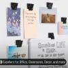 imageMr Pen Magnetic Clips 8 Pack Silver 12 Inch Metal Clips Refrigerator MagnetsBlack