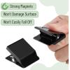 imageMr Pen Magnetic Clips 8 Pack Silver 12 Inch Metal Clips Refrigerator MagnetsBlack