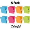 imageMr Pen Magnetic Clips 8 Pack Silver 12 Inch Metal Clips Refrigerator MagnetsBright