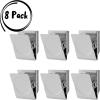 imageMr Pen Magnetic Clips 8 Pack Silver 12 Inch Metal Clips Refrigerator MagnetsSilver