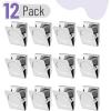 imageMr Pen Magnetic Clips 8 Pack Silver 12 Inch Metal Clips Refrigerator MagnetsSilver