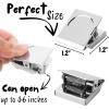 imageMr Pen Magnetic Clips 8 Pack Silver 12 Inch Metal Clips Refrigerator MagnetsSilver