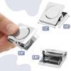 imageMr Pen Magnetic Clips 8 Pack Silver 12 Inch Metal Clips Refrigerator MagnetsSilver
