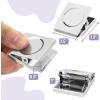 imageMr Pen Magnetic Clips 8 Pack Silver 12 Inch Metal Clips Refrigerator MagnetsSilver