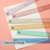 imageMr Pen Plastic Rulers 12 Inch 6 Pack Morandi Colors Metric ampamp Imperial Clear Ruler SetMorandi