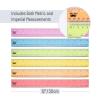 imageMr Pen Plastic Rulers 12 Inch 6 Pack Morandi Colors Metric ampamp Imperial Clear Ruler SetPastel