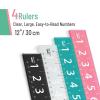 imageMr Pen Plastic Rulers with Large Numbers 12Inch 4 Pack Metric ampamp Imperial Colorful Rulers for Kids Ruler 12 Inch Metric Ruler mm Ruler Rulers 12 Inch Ruler Rulers for Kids