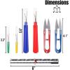 imageMr Pen Seam Ripper Kit 7 pcs Seam Ripper Pack 4 Seam Rippers with 2 Thread Snips and 1 Sliding Gauge Seam Rippers for Sewing Sewing Tools Thread Cutter Seam Ripper and Thread Remover