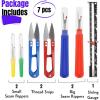 imageMr Pen Seam Ripper Kit 7 pcs Seam Ripper Pack 4 Seam Rippers with 2 Thread Snips and 1 Sliding Gauge Seam Rippers for Sewing Sewing Tools Thread Cutter Seam Ripper and Thread Remover