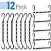 imageMr Pen Space Saving Hangers for Clothes 12 pcs Black Plastic Multi Clothes Hangers Space Saving 5 Slots 360 Rotating Hooks
