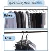 imageMr Pen Space Saving Hangers for Clothes 8 Pack Boho Colors Space Saver Hangers Shirt Hangers Space Saving Clothes Hanger Organizer Hanger Space Saver Multi Hanger Magic HangersA Black