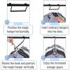 imageMr Pen Space Saving Hangers for Clothes 8 Pack Boho Colors Space Saver Hangers Shirt Hangers Space Saving Clothes Hanger Organizer Hanger Space Saver Multi Hanger Magic HangersA Black