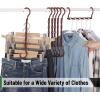imageMr Pen Space Saving Hangers for Clothes 8 Pack Boho Colors Space Saver Hangers Shirt Hangers Space Saving Clothes Hanger Organizer Hanger Space Saver Multi Hanger Magic HangersC Mahogany