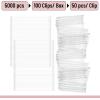 imageMr Pen Standard Tagging Gun Fasteners 3 Inch 5000 pcs White Plastic Tag Gun Fasteners Tag Gun Refills Tagging Gun Refill Stitch Gun Refill Price Gun Tags Refills Pricing Tag Gun Barbs