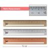imageMr Pen Steel Rulers 3 pcs 15cm Silver Gold Rose Gold Centimeter Ruler Metric Metal Ruler Set mm Ruler Metal Rulers Small Metal Ruler Metal Straight Edge Steel Ruler Standard Ruler