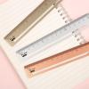imageMr Pen Steel Rulers 3 pcs 15cm Silver Gold Rose Gold Centimeter Ruler Metric Metal Ruler Set mm Ruler Metal Rulers Small Metal Ruler Metal Straight Edge Steel Ruler Standard Ruler