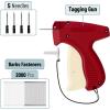 imageMr Pen Tagging Gun 5 Needles 1000 Black and 1000 White 2quot Barbs Fasteners Red ampamp White Tagging Gun for Clothing Tag Gun for Clothes Tag Gun Price Tag Gun Pricing Gun Tag Attacher GunsRed  White