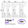 imageMr Pen Tshirt Ruler 4 pcs Tshirt Alignment Tool Shirt Ruler for Vinyl Alignment Ruler for Children Youth Adult Heat Press Accessories Tshirt Ruler Guide T Shirt Rulers to Center Designs