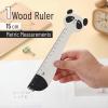 imageMr Pen Wooden Ruler 15cm Tiger Wood Ruler Centimeter Ruler mm Ruler Standard Ruler Small Ruler for School Standard Metric Ruler Mini Ruler for School Rulers for Kids Ruler Wooden RulersPanda