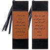 imageMr Pen Christian Faux Leather Bookmarks 2 Pack Bible Verse Religious Book Mark