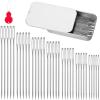 imageMr Pen Hand Sewing Needles  50pcs 235quot Large Eye Embroidery NeedlesSilver in Metal Tin