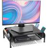 imageMr Pen Metal Mesh Monitor Stand With Drawer Computer Stand for Desk With Storage Desktop Riser
