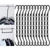 imageMr Pen Space Saving Hangers for Clothes 12 pcs Black Plastic Multi Clothes Hangers Space Saving 5 Slots 360 Rotating Hooks