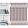 imageMr Pen Space Saving Hangers for Clothes 12 pcs Mahogany Color Plastic Multi Clothes Hangers Space Saving 5 Slots 360 Rotating Hooks