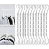 imageMr Pen Space Saving Hangers for Clothes 12 pcs White Plastic Multi Clothes Hangers Space Saving 5 Slots 360 Rotating Hooks