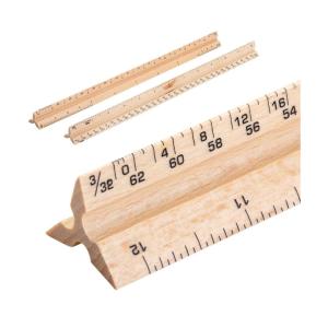 imageMr Pen Architectural Scale Ruler 12 Inch 2 Pack Wooden Architecture Ruler Scale Ruler for Blueprints Architect Ruler Imperial Scale Drafting Ruler Architect Ruler for Scale Drawing
